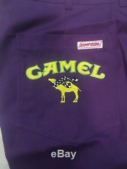 Vintage NASCAR Jimmy Spencer Smokin Joe Camel Pit Crew Uniform Shirt And Pants