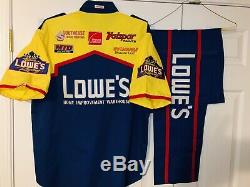 Vintage NASCAR Pit Crew Uniform Shirt Pants Lowe's Brett Bodine Racing Ford #11