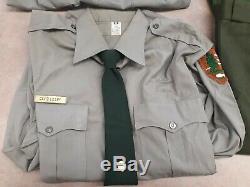 Vintage National Park Service 2 shirts 2 pants and TIE AND TAC R&R Uniforms