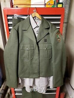 Vintage National Park Service Ranger Uniform Collection Coat/2x Shirts/Pants