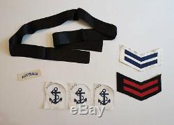 Vintage RAN, Naval Uniform With Provenance Pants, Two Shirts, Collar, Insignia