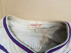 Vintage Rawlings Youth Large Baseball Uniform Shirt Pants Hat Red White Blue