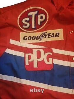 Vintage STP Indy Racing League Pit Crew Uniform Real Track Worn Shirt And Pants