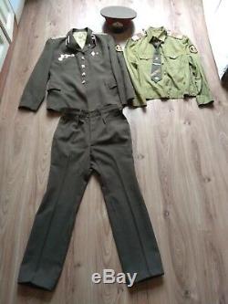 Vintage Soviet Army USSR Uniform Demobilization Jacket shirt pants cap Military