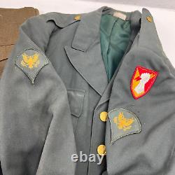 Vintage U. S. Military Wool Uniforms Lot of 3 Jacket Shirt Pants