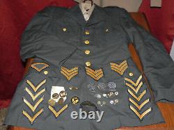 Vintage US ARMY Dress Uniform JACKET Pants RANK BARS Shirts PATCHES Vietnam Era