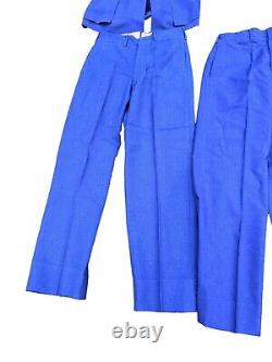 Vintage US Air Force Tropical Blue Shirt Coat Jacket Pants & Hat Uniform Lot