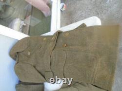 Vintage US Army Uniform Jacket, Shirt, Pants, Hat & Belt
