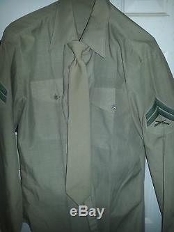 Vintage US Marines Dress uniform! Has Jacket, Shirt, Pants with Belt and Tie
