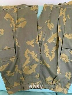Vintage USSR Soviet Russian VDV Paratrooper Uniform Camo Pants, Beret, T-Shirt