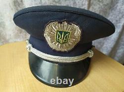 Vintage Ukraine Uniform Jacket Pants Military Tunic Police Militia shirt cap hat