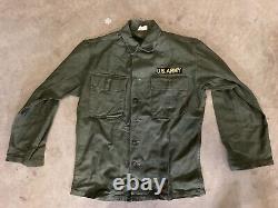 Vintage Vietnam US Army Fatigue Shirt (Jacket) Size S 8405-266-8063 with Pants