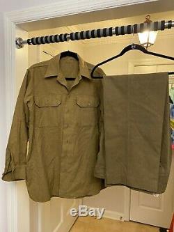 Vintage WW2 Army shirt and pants