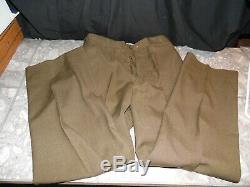 Vintage WW2 US Army Uniform Lot Corporal Wool Jackets Pants Shirt Puttees Papers