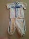 Vintage children's DODGERS baseball uniform SHIRT & PANTS size 5/6 FLANNEL