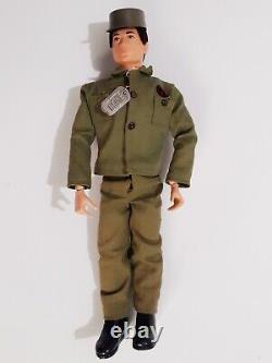 Vtg 1964 GI Joe 12 Talking Action Figure Marine Hat Boots Dog Tag Uniform FLAW