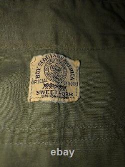 Vtg 40s 50s Lot of BSA Uniforms Sweet Orr / Sanforized Shirts Pants Hats Scarf