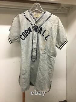 Vtg 50s Baseball Wool Uniform Shirt Pants Cornwall Grey Sz42 Lebanon County Pa