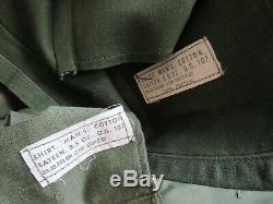 Vtg Early 60s ID'd 3rd Army Major OG 107 Lot Grouping Medical Doctor Shirts Pant