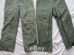 Vtg Early 60s ID'd 3rd Army Major OG 107 Lot Grouping Medical Doctor Shirts Pant