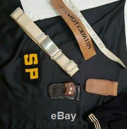 Vtg Lot USN US Navy Military Uniforms Shirts Pants Named Sailor Hat Tour Book