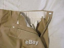 Vtg NEW Vietnam Era US Army Summer Khaki Tan Dress Shirt (M) & Pants 1968