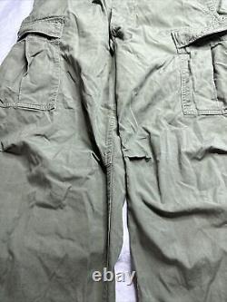 Vtg Vietnam OG 107 Army Cargo Pants Trousers Poplin Shirt Medium Not Rip Stop