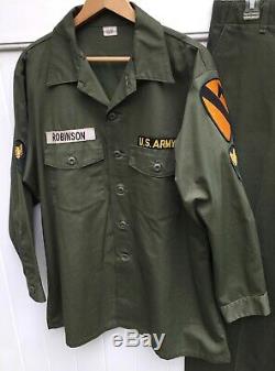 WE WERE SOLDIERS Fatigue Shirt & Pants 1st CAV Uniform Vietnam Movie Props COA