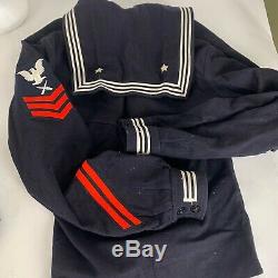 WORLD WAR 2 US Navy Sailor Shirts and Pants & HAT