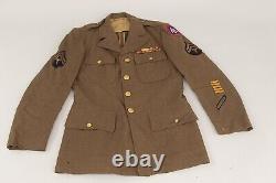 WW II US army uniform wool coat hat tie pants shirt medium size