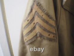 WW1 US Army Infantry D Company Sergeant Canvas Shirt Sz 40 with Pants