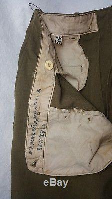 WW2 Army Corporal Wool Uniform, 14th Armored Division, Coat, Shirt, Pants, Belts