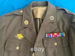 WW2 U. S. ARMY TECH. SGT, JACKET Tie Hat Belt Pants Shirt