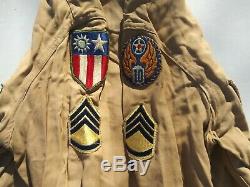 WW2 US Army 10th Air Corp CBI Sergeant Enlisted Men Pants and Shirt