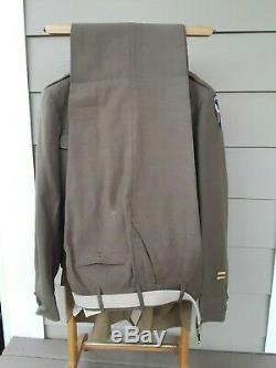 WW2 US Army 11th Airborne Division Glider Infantry Ike Jacket with shirts & pants