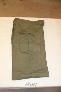 WW2 US Army 13 Star Button Shirt and Button Fly Pants HBT