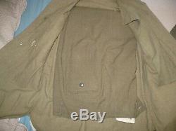 WW2 US Military Uniform Wool Ike Jacket Pants Hat Shirt Army