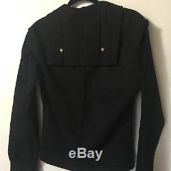 WW2 US Navy Coast Guard Uniform Wool Cracker Jack Shirt Pant 25x32 bell bottom