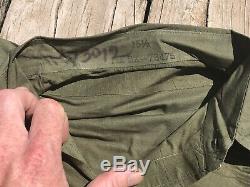 WW2 USN HBT SEABEES Shirt & Pants N3 US Navy Rare Utility Field Military (E9)