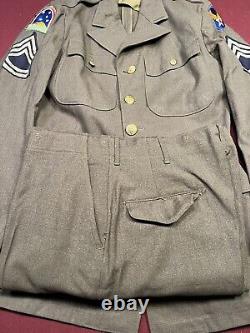 WW2 Vintage Dress Jacket, Pants, Shirt, and Tie