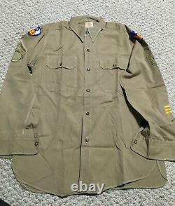 WW2 WWII Army Air Force Uniform Ike Shirt Pants Socks Hats Awards Field Gear Lot