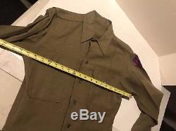 WW2 WWII US Army 9th Corps Dress Field Wool Jacket Uniform Shirt Pants 1940s 38R