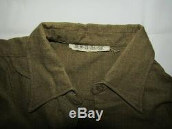 WW2 Women's Army Corp Wool Field Shirt, Gloves & English Made Wool Field Pants