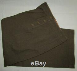 WW2 Women's Army Corp Wool Field Shirt, Gloves & English Made Wool Field Pants