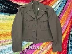 WW2 army air corps uniform field wool Ike jacket, 2 pr button fly pants, shirt