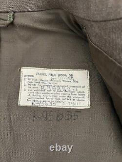 WW2 army air corps uniform field wool Ike jacket, 2 pr button fly pants, shirt