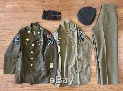 WWII 15th USAAF Uniform FAR EAST CAMPAIGN 1942 Jacket, Pants, Shirt, Hat, & Cap