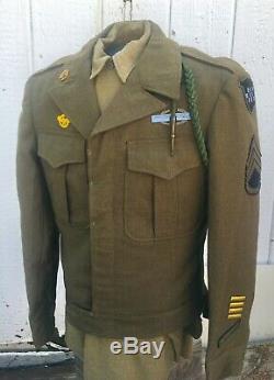 WWII 99th / 2nd infantry ike jacket with shirt, pants, and extras ww2