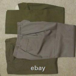 WWII Brig General John Hewitt Grouping 2 Tunics, Ike Jacket, Shirt, 3 pair Pants