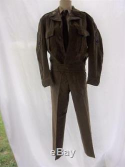 WWII Complete Uniform Ike Jacket Pants Shirt Tie Cap $375.95